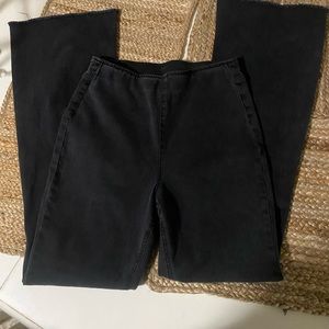 Black flare jeans